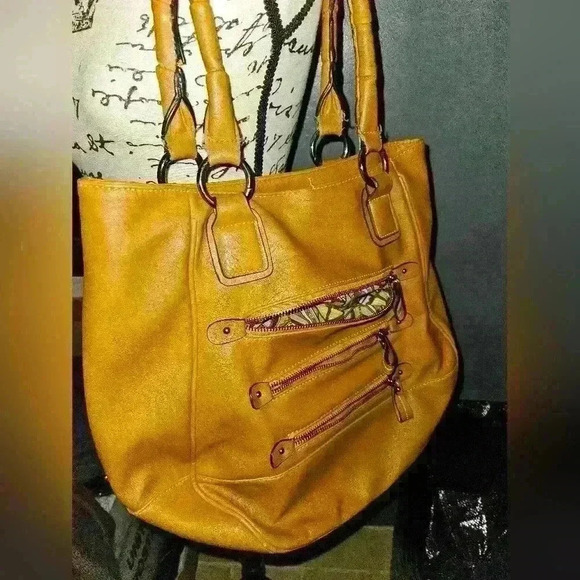 Black Rivet Handbags - Black Rivet Womans Brown Shoulder Bag Purse